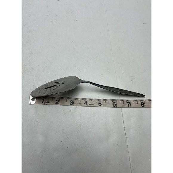 Wm A Rogers Vintage Oneida Pie Cake Server Rare Slotted Pattern Stainless Steel - Picture 6 of 6